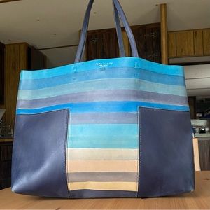 Tory Burch Block-T Dégradé Tote Ocean Blues edition